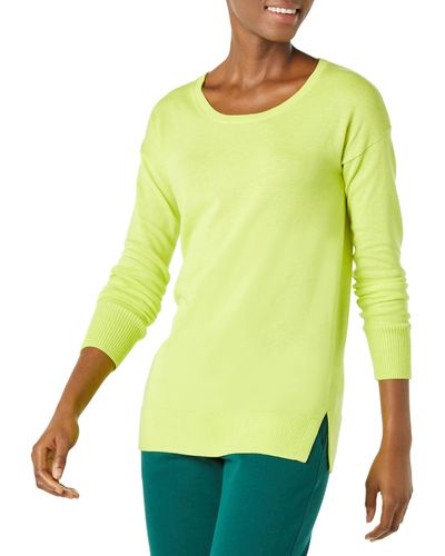 Amazon Essentials Lightweight Long-sleeved Scoop Neck Tunic Sweater - Multicolor