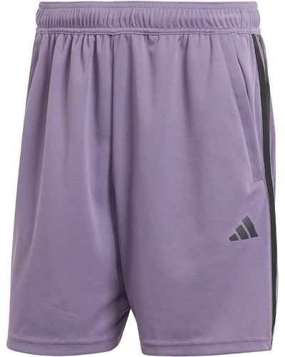 adidas Essentials Linear French Terry Shorts Casual Shorts - Paars