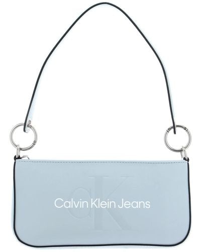 Calvin Klein CKJ Sculpted Shoulder Pouch Blue Oasis