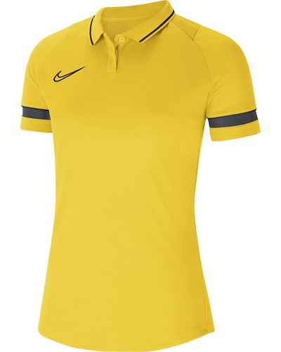Nike Dri-fit Academy Poloshirt Voor - Geel