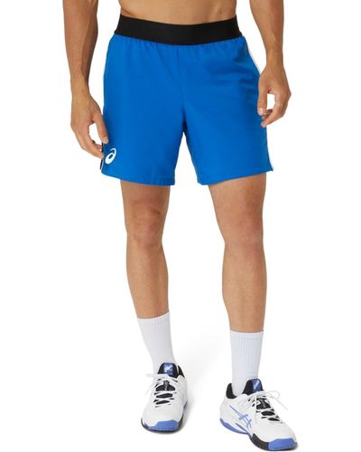 Asics Abbigliamento Uomo Match 7IN Short Tennis - Blu