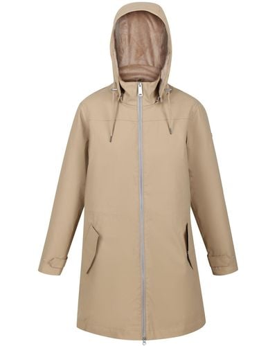 Regatta S Fantine Insulated Hooded Full Zip Jacket Coat - Natural