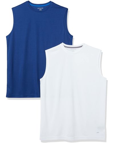 Amazon Essentials Active Performance Tech Muscle Tank - Blue