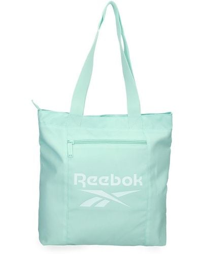 Reebok Ashland Borsa Shopping Verde 31x34x12 cm Poliestere by Joumma Bags - Blu