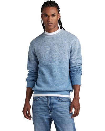 G-Star RAW Granularity Knitted Pullover - Azul