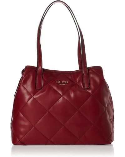 Guess Vicky Two in One Donna Bags And Wallets Marrone One Size - Rosso