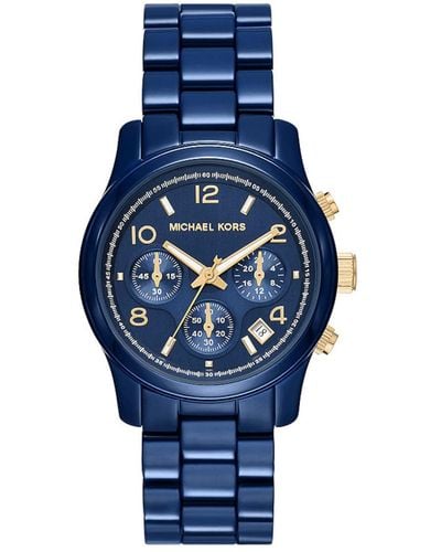 Michael Kors Mk7332 - Runway Chronograph Watch - Blue