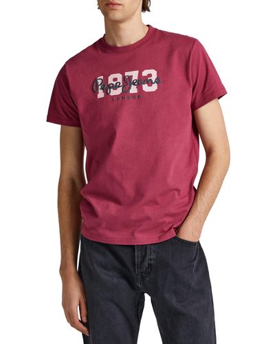 Pepe Jeans Loup T-Shirt - Rouge