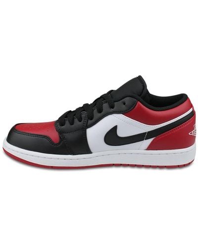 Nike Air Jordan 1 Low Bred Toe Rouge 553558-612 - Orange