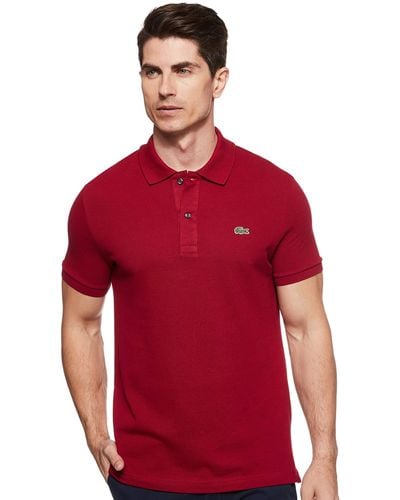 Lacoste Original L.12.12 Petit Pique Cotton Polo Shirt - Red