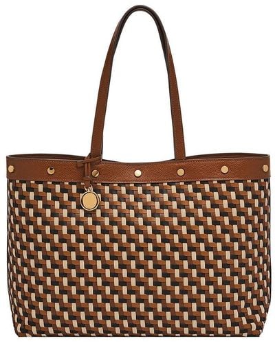 Fossil Jessie Polyurethane East West Tote - Brown