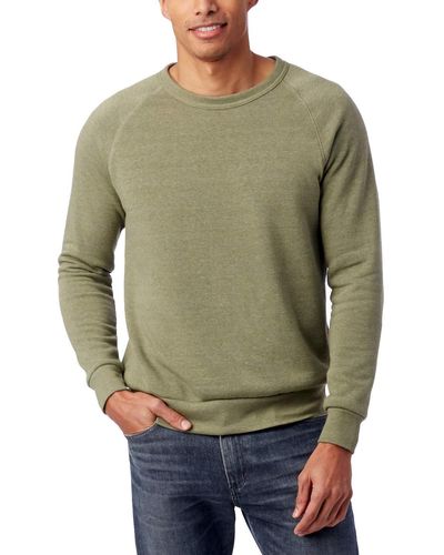 Alternative Apparel Champ Eco Fleece Sweatshirt Eco True Army Green Md