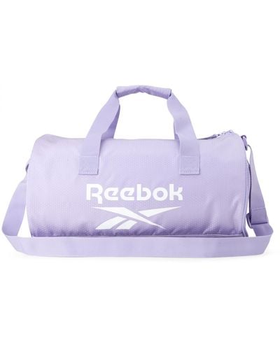 Reebok Plyo Sports Gym Bag - Lightweight Carry On Weekend Overnight Luggage For - Purple
