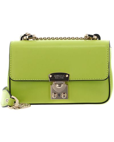 Guess Eliette Mini Convertible Xbody Flap Chartreuse - Green