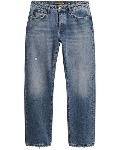 Superdry Straight Jeans Hose - Blau