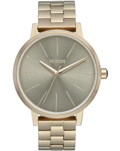 Nixon Analog Japanisches Quarzwerk Uhr mit Edelstahl Armband A099-5101-00 - Grau
