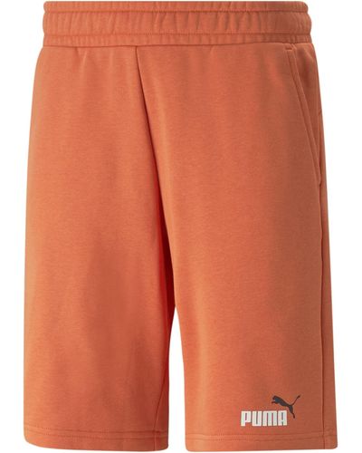 PUMA Shorts Essentials+ Two-Tone da Uomo XL Chili Powder Orange - Arancione
