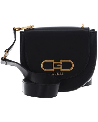 Guess Fleet Mini Saddle Crossbody in Metallic | Lyst