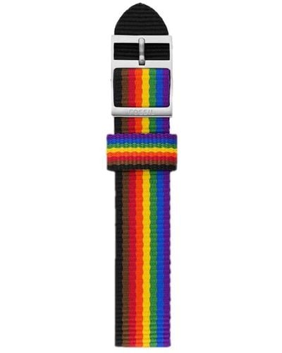 Fossil Limited Edition Pride Rainbow Ripsband für S181491 - Mehrfarbig