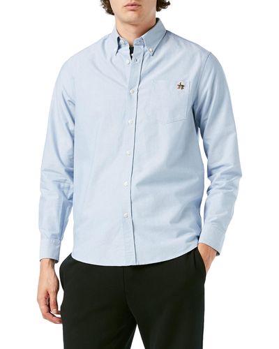 Ted Baker Caplet-ls Oxford Hemd mit Button-Down-Kragen - Blau