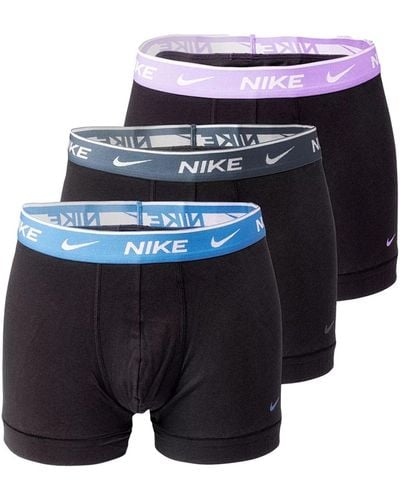Nike 0000KE1008 Boxer 3 Unités S Noir