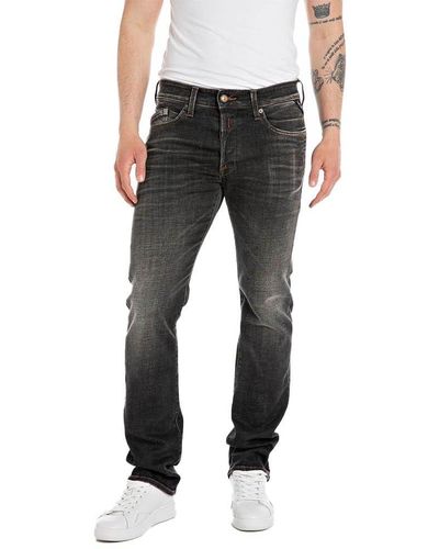 Replay Men's Jeans With Stretch - Black