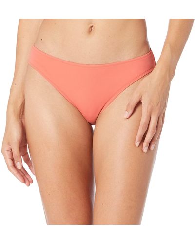 Amazon Essentials Parte Inferior de Traje de Baño Tipo Bikini Clásico Mujer - Naranja