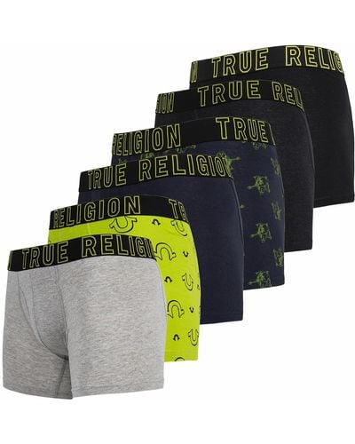 True Religion S Boxer Briefs Trunks Underwear For Pack - Multicolour