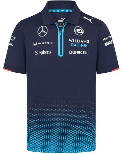 PUMA Williams Racing 2024 Team Polo Shirt - Blue