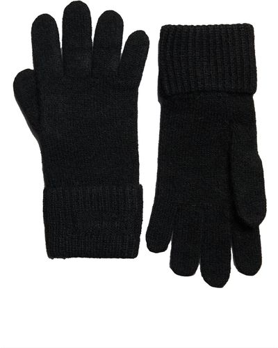 Superdry Gerippte Essential Handschuhe Schwarz 1SIZE
