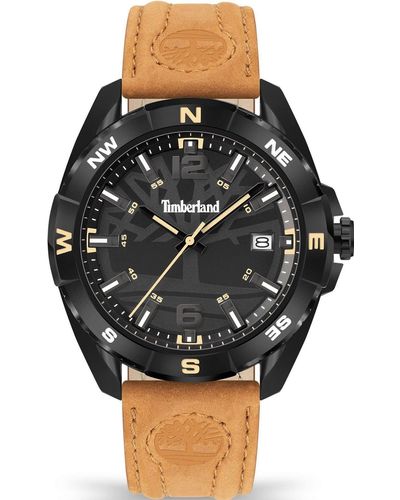 Timberland Reloj Analógico para Hombre de Cuarzo con Correa en Cuero TDWGB2202101 - Negro