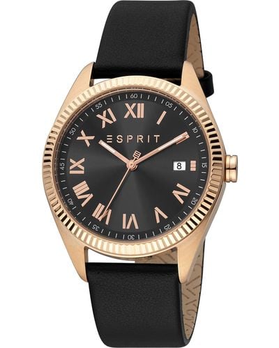 Esprit Casual Horloge Es1g365v0085 - Zwart