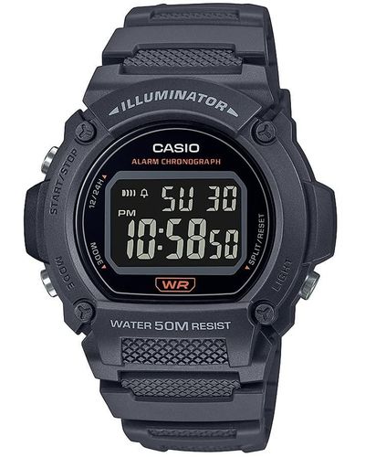 G-Shock Quartz Fitness Watch With Resin Strap - Gray