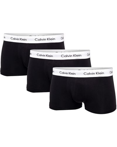Calvin Klein Cotton Stretch Multipack Boxer Briefs Courts - Noir