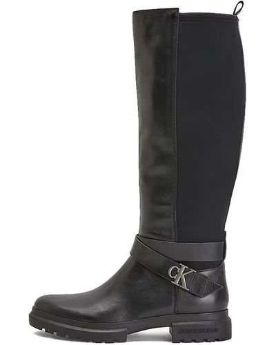 Calvin Klein Cleated High Boot w yw0yw00423 - Nero