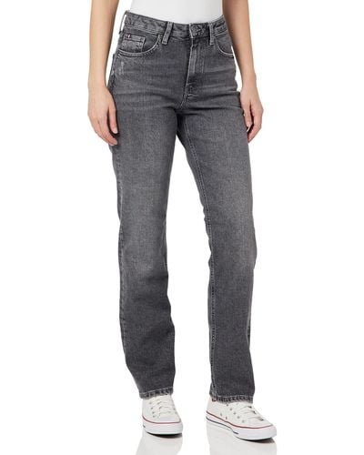 Tommy Hilfiger Jeans New Classic Straight High Waist - Grau
