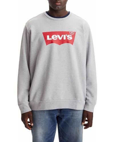 Levi's Big And Tall Graphic Crewneck Sweatshirt - White