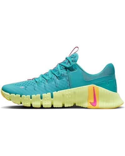 Nike Free Metcon 5 Trainers Gym Fitness Workout Shoes Dusty Cactus/fierce Pink Dv3949-302 Uk 11 - Blue