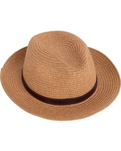 Hackett Suede Band Trilby Fedora - Brown