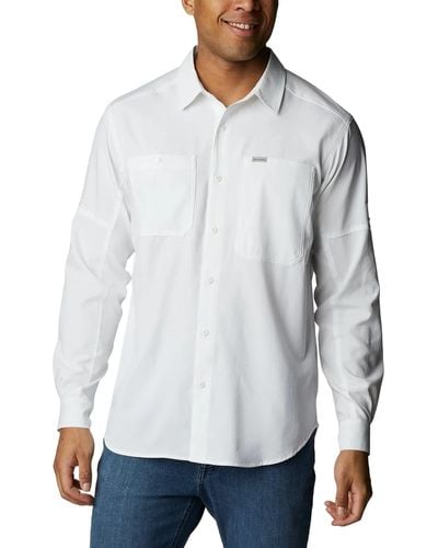 Columbia Hemden Hemd Silver RidgeTM Utility Lite Long Sleeve White XXL - Grau