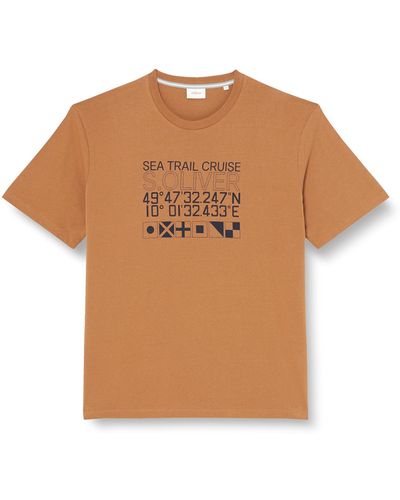 S.oliver Big Size T-Shirt Kurzarm - Braun
