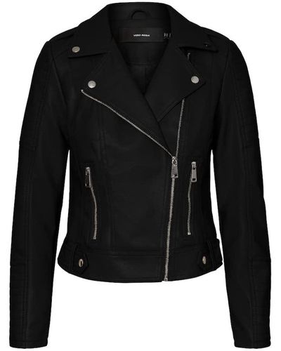 Vero Moda Jacket Biker collar Strap detail Jacket Black S Black S - Nero