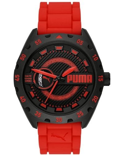PUMA Street V2 Quartz Watch - Red