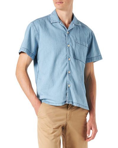 Springfield Camisa Denim Coordinate para Hombre - Azul