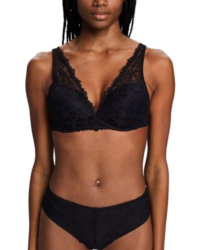 Esprit 113ef1t303 Push Up Bra - Black