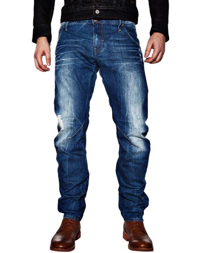 G-Star RAW Arc 3d Slim Fit Jeans Voor - Blauw