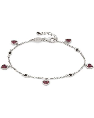 Nomination Bracelet Sweetrock Collection In 925 Sterling Silver And Cubic Zirconia. Heart - Metallic