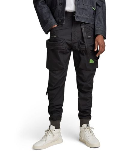 G-Star RAW Relaxed Tapered Cargo Shorts Voor - Zwart