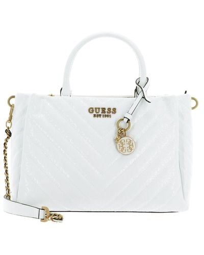 Guess Jania Society Satchel White - Wit