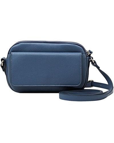 Esprit Mini sac crossbody en similicuir - Bleu